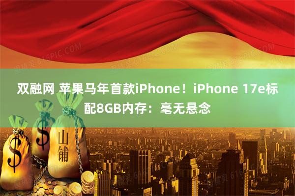 双融网 苹果马年首款iPhone！iPhone 17e标配8GB内存：毫无悬念