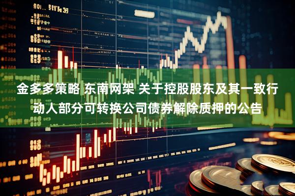 金多多策略 东南网架 关于控股股东及其一致行动人部分可转换公司债券解除质押的公告